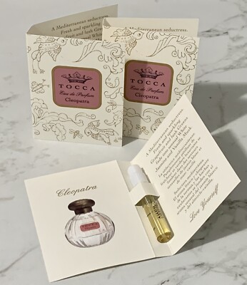 3X Tocca CLEOPATRA Eau de Parfum Samples .05 fl oz /1.5ml each (#1.5)