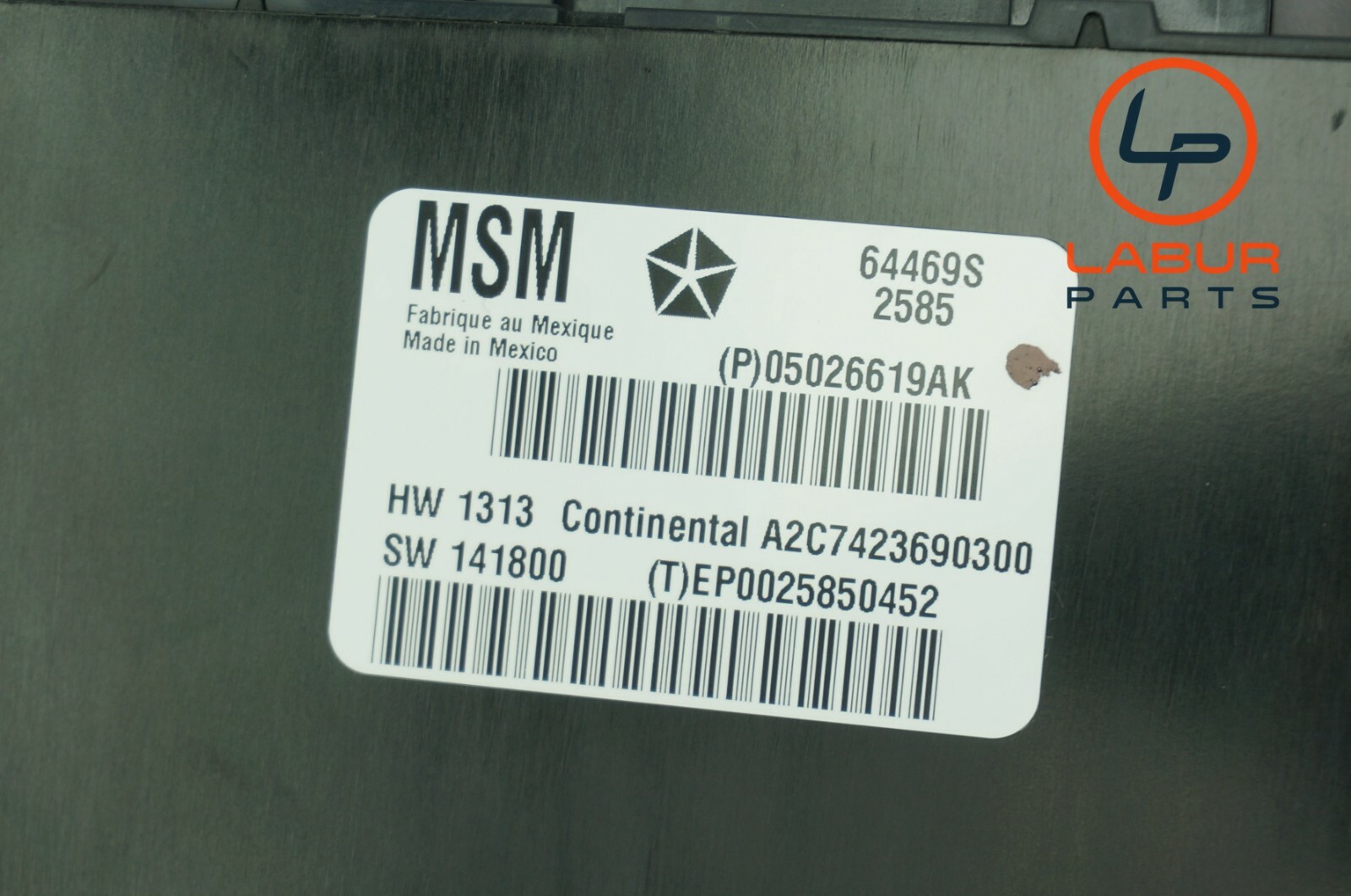 M156 14-17 Maserati Quattroporte Ghibli Front Left Seat Control Module K465