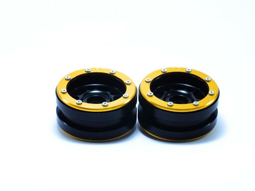 Beadlock Wheels PT- Distractor Black/Gold 1.9 (4 pcs) - Picture 4 of 5