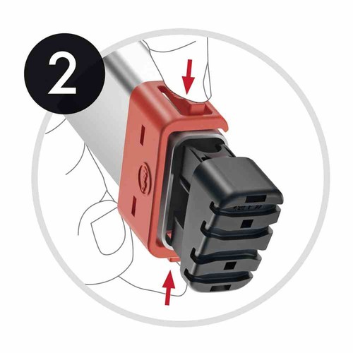Hailo Sistema Di Cambio Per Piedi Set L EasyClix Accessori Scala Casa Strumento - Foto 7 di 7