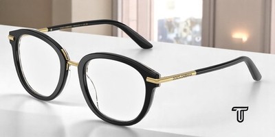 DOLCE & GABBANA DG3410 3299 Top Black On Leo Demo Lens 52 mm Women's Eyeglasses