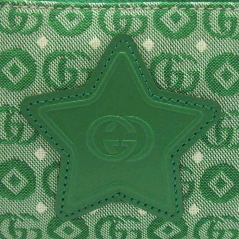 GUCCI Star Green Belt Bag for Kids and Adults 10.2x4.7 Inches 33in Strap Unused