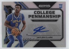 2023-24 Panini Prizm Draft Picks College Penmanship Silver Jaylen Clark Auto 3hd