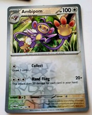 Ambipom HP100 2007 Regular Rare Pokemon Card Mysterious Treasures No. 43/123