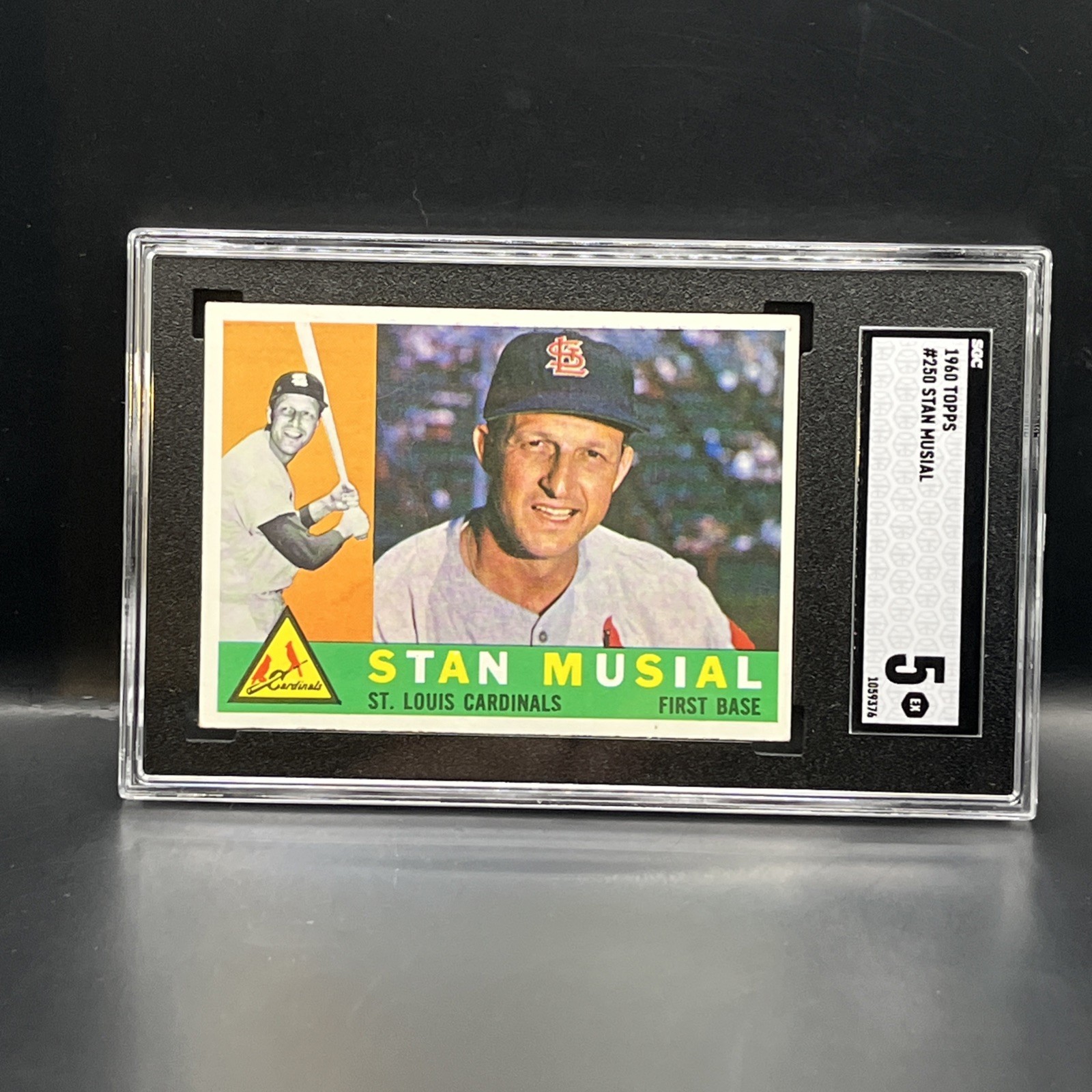 1960 Topps - #250 Stan Musial St. Louis Cardinals HOF SGC 5 Ex