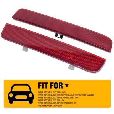 2X Rear Bumper Reflectors Cover Left+Right for Range Rover 2003 -2005 LR006348 K