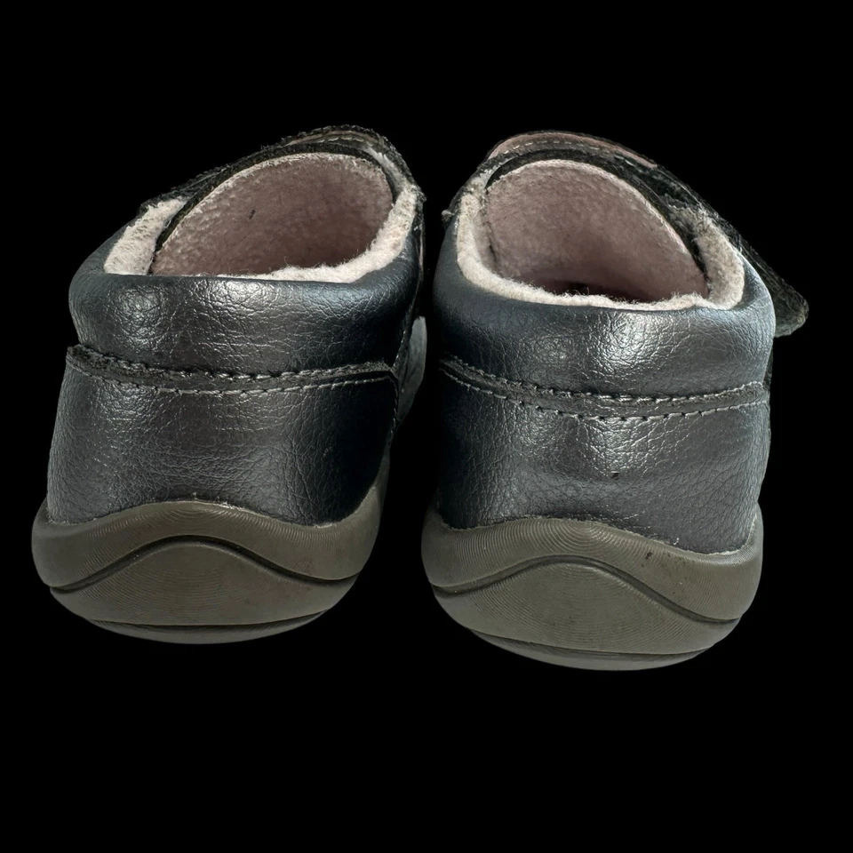Zapatos Pediped Aryanna Niño Pequeño Talla Us 7 Eu 23 Grip n Go Tacón Cojín Gris Metálico Foto 3 de 4