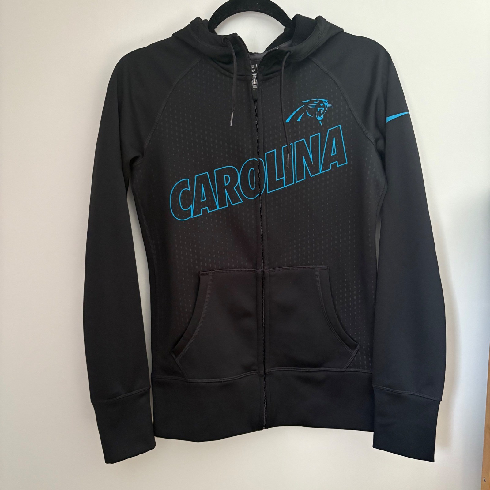 SACAI X NIKE Nike NFL Carolina Panthers Therma FIT Full Zip Felpa con Cappuccio Giacca Donna XS Athletic