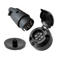 AnhäNger Steckerset 7 Polig Stecker Steckdose AnhäNger Trailer PKW Wohnwagen