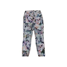 RBX Leggings Activewear Womens Medium Colorful Floral W Pockets Yoga Gym Comfort