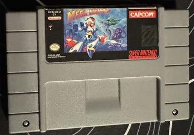 Super Nintendo Mega Man x SNES Authentic Cartridge