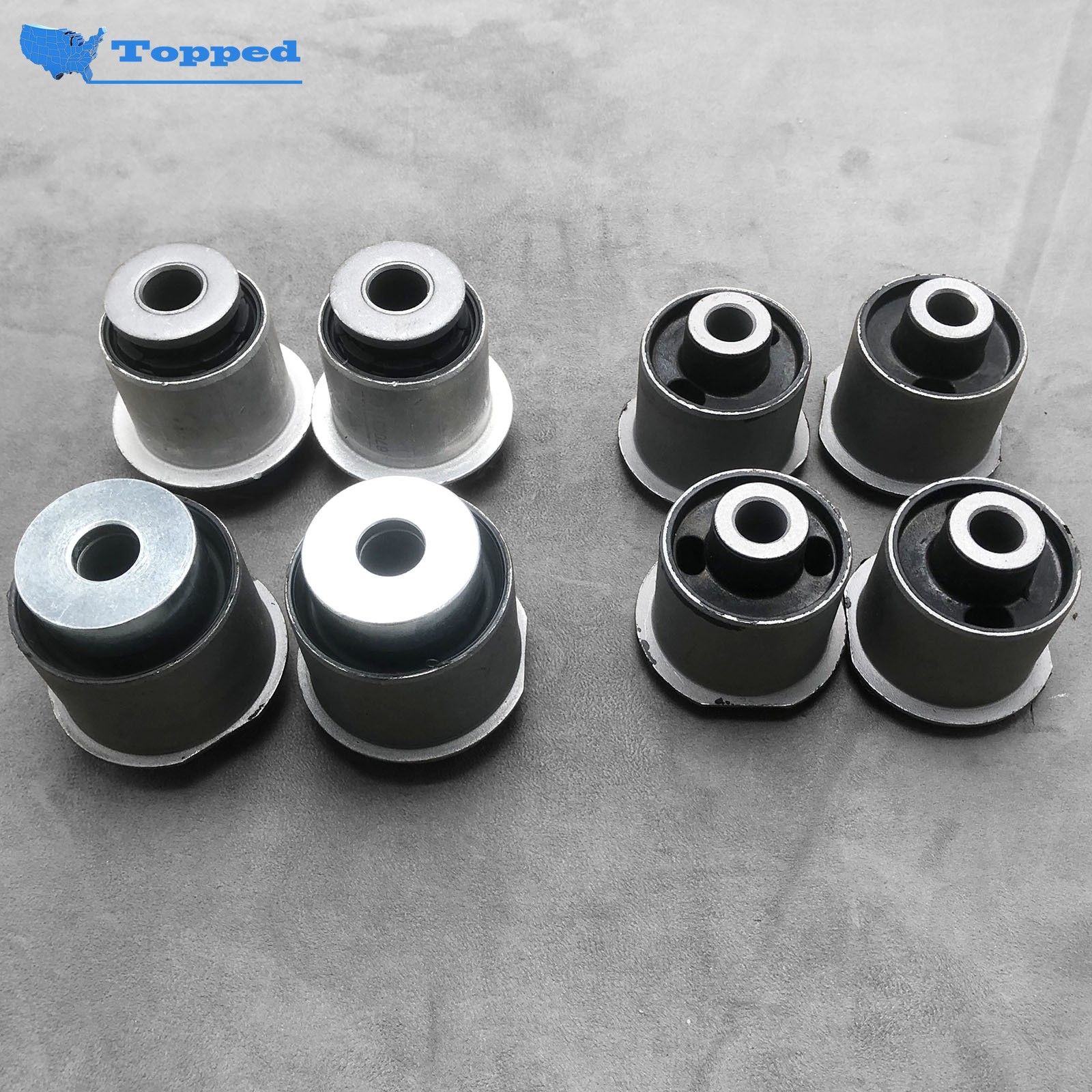 New 8pcs Front Upper & Lower Control Arm Bushing Kit for Maserati Levante