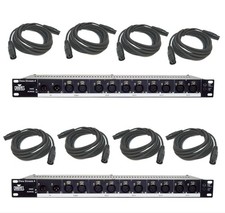 Chauvet DJ Lighting 2 Data Stream Universal Optical Splitter  8 Dmx Cables