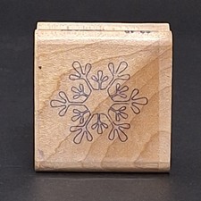 Stampabilities B1101 Single Snowflake Outline Rubber Stamp Winter Christmas