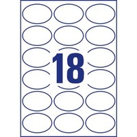 Avery Zweckform Stick+Lift Etiketten, 63,5 X 42,3 Mm, Oval 1 Bis 20X Spare 39%