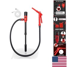 Upgraded 2025 Portable 2.8 GPM Battery and USB Fuel Transfer Pump with 51" Hose