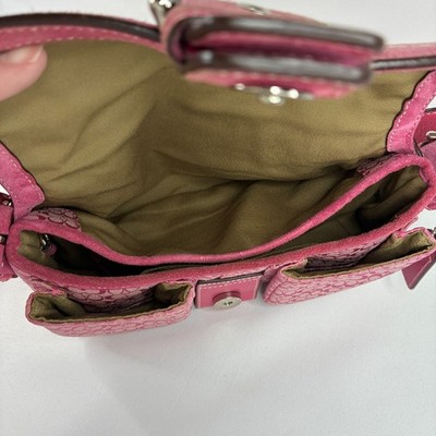 Vintage Coach Pink Soho Signature Shoulder Bag A05U 1444 Purse Vintage Coach Pink Soho Signature Shoulder Bag A05U 1444 Purse