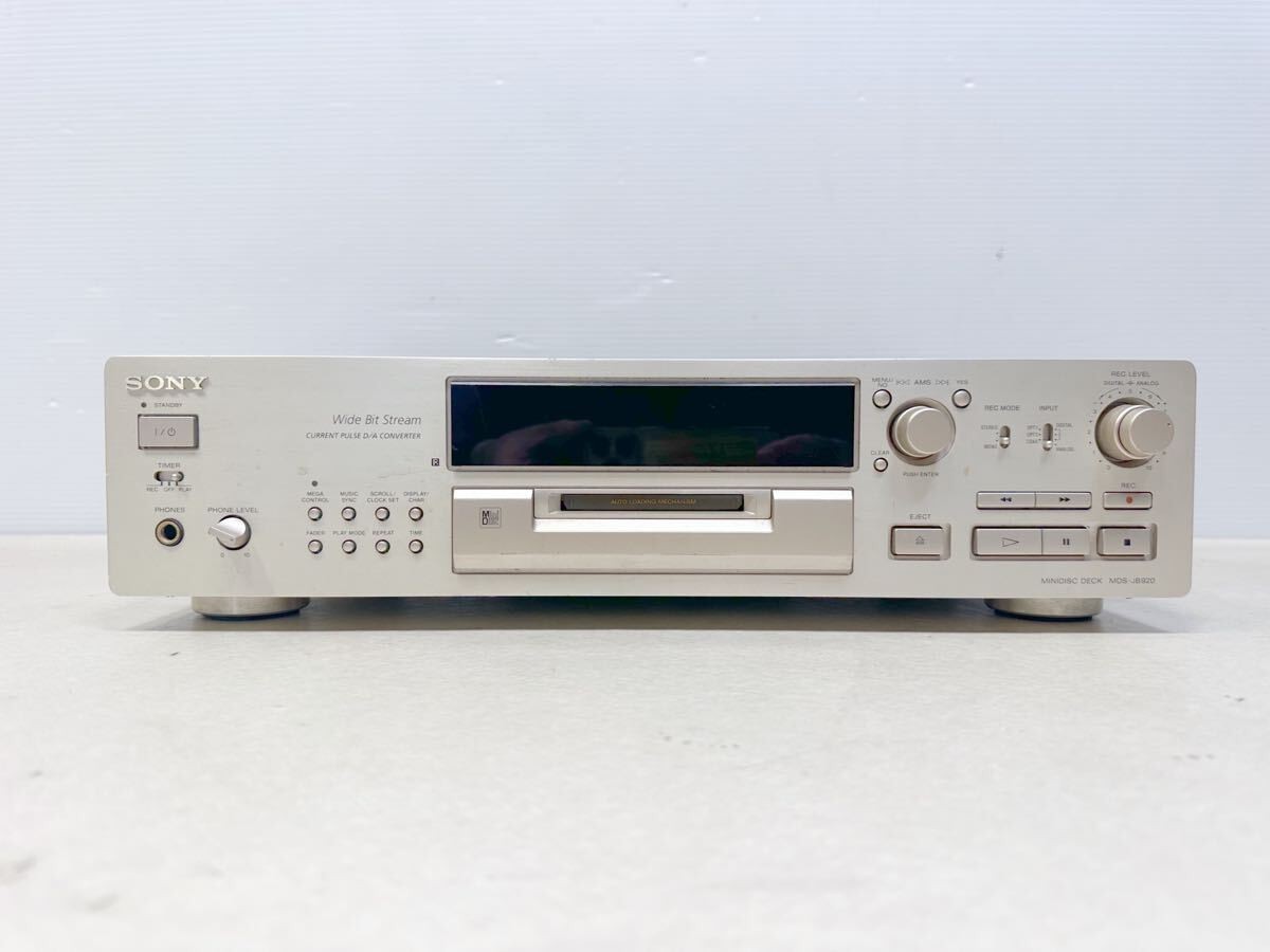 Sony MDS-JB920 MD MiniDisc Deck Recorder Player | eBay