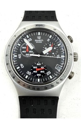 Swatch watch Irony WildlyYCS4024 Chronograph Swiss39mm Aluminum(Rare)