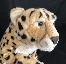 FAO Schwarz Cheetah Leopard Cat Plush Realistic 25" Stuffed Animal 2018