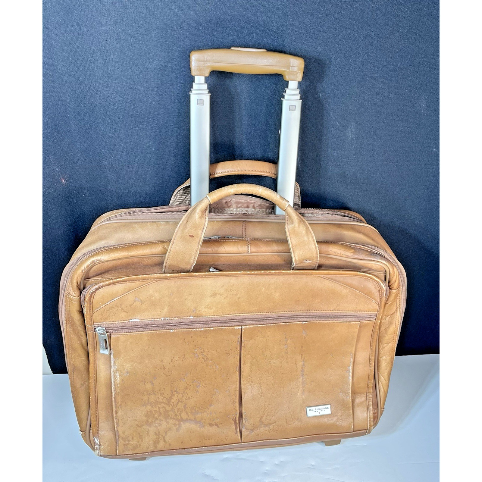 New York Rolling Travel Briefcase Carry On Laptop Bag Wheels
