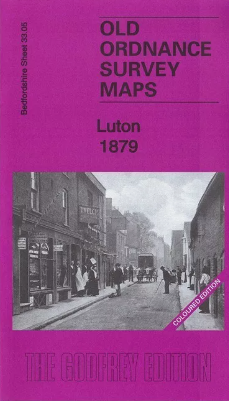 MAP OF Luton 1879 Coloured Edition Bedfordshire Sheet 33.05a by Barrie Trinder