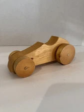 WOODEN Race Car Toy 7.5L x 3.125”W x 3.25”H Handcrafted