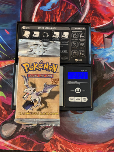 1999 Pokemon Fossil Unlimited Booster Pack HEAVY 21.2g Sealed WOTC