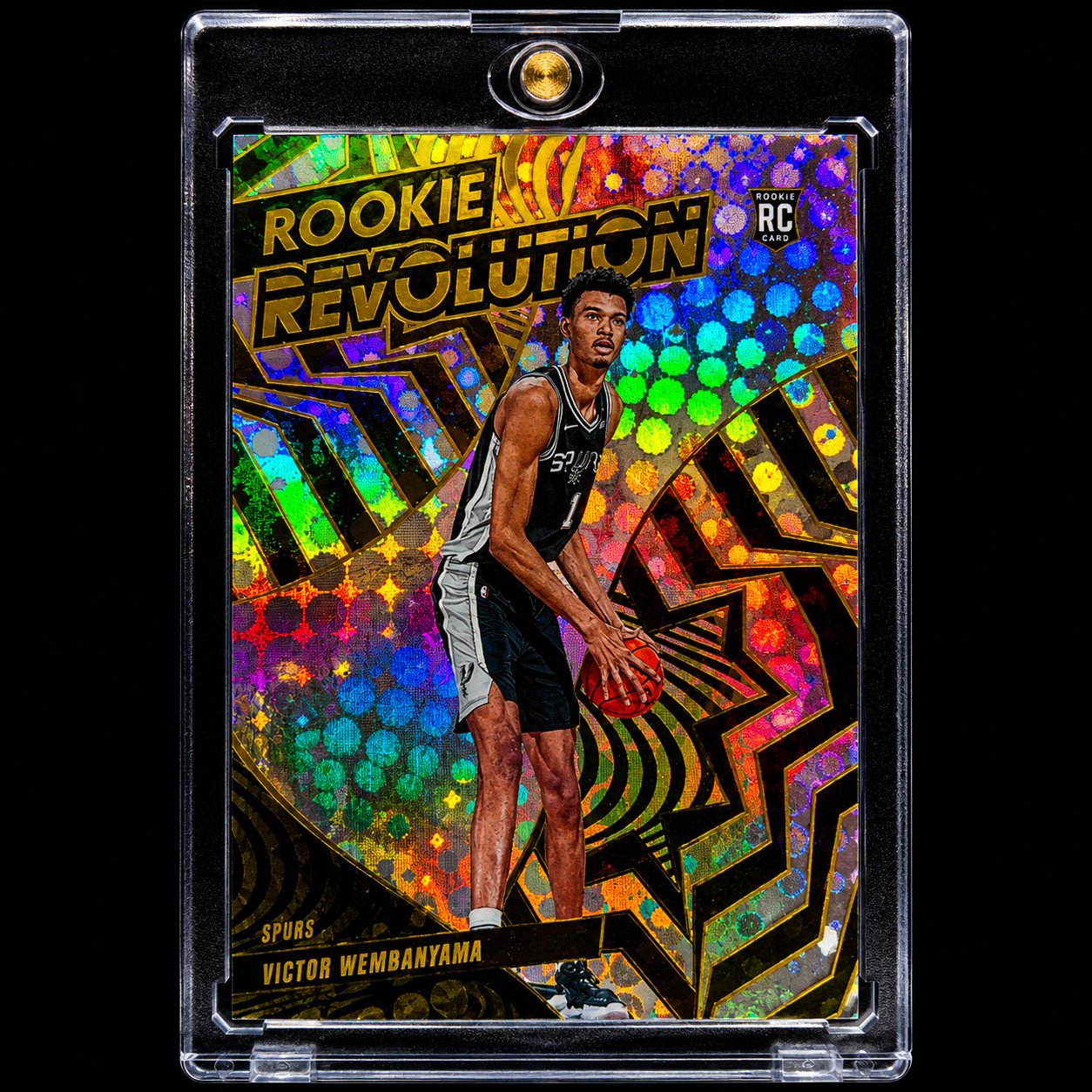 Victor Wembanyama ROOKIE GOLD Disco Refractor SP Insert SPURS 2023-24 RC Card
