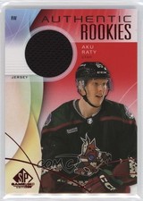 2024-25 Upper Deck SP Game Used Authentic Rookies Red Jersey Aku Raty #274 1tf3