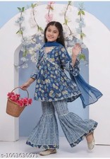 Kids Sharara Set-Stylish Ethnic Wear for Girls  Kids Party Wear Festival wear