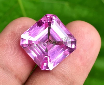 24.00 CT Natürlich Rosa Saphir Smaragd Umwerfend Sri Lanka Lose Edelstein - Bild 1 von 4