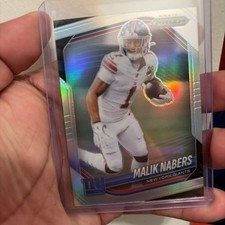 2025 Panini Prizm - Malik Nabers #206Silver Refractor  Prizm New York Giants 