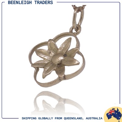 Yellow Gold FLOWER PENDANT Guaranteed Genuine 9ct 9k Gold