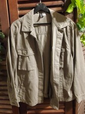 H M Divided Olive Green Utility Jacket Size M