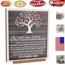 Rustic Memorial Tree Plaque - Heartfelt Sympathy Gift for Loss of Loved One