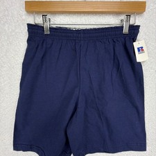 Russell Athletic Kids Navy Blue Cotton Shorts Youth Medium Made in USA NWT 4718