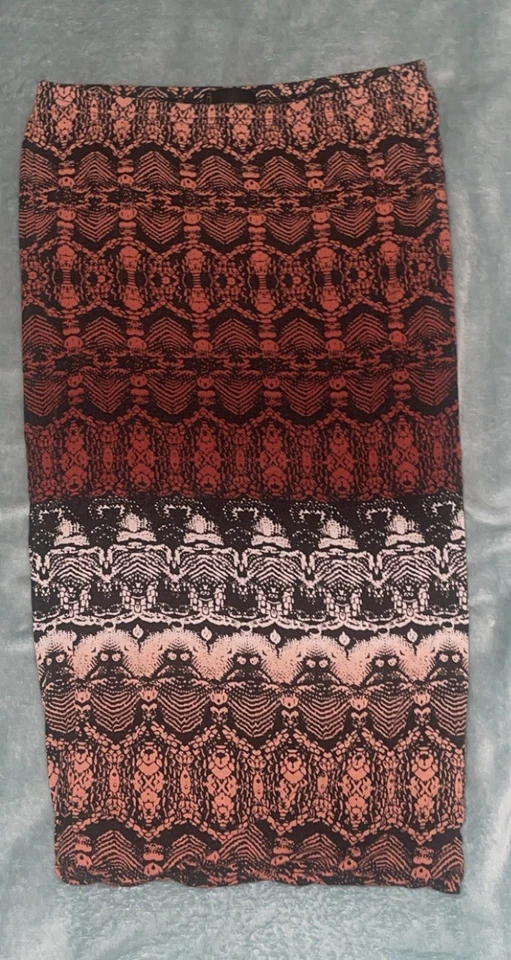 Saia Maxi Lápis Jeans By Buffalo Estampa de Pele de Cobra Tamanho Grande - Imagem 4 de 4