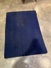 Vintage Bloomfield Blanket Heavy Wool 1940  s-50  s USA 41  x 59  Blue