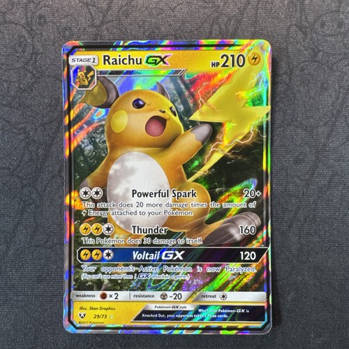 Raichu GX 29/73 Shining Legends Holo Sun & Moon Pokemon Near Mint MJ