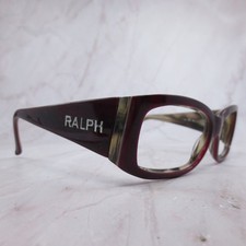 Ralph Lauren Mens RA5021 Burgundy Brown Marbled Rectangular Eyeglass Frames