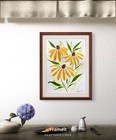 Original Yellow Daisies 3 Painting by Alannah Dyer- Art 5x7 in. Yellow Flowers — photo 2