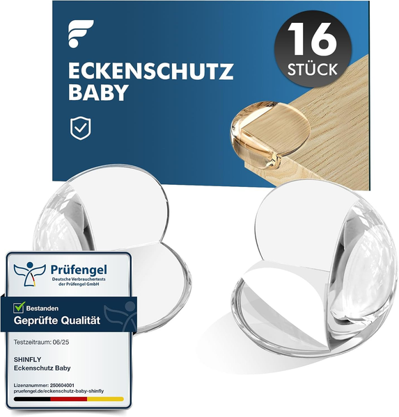 shinfly Eckenschutz Baby, 8 StüCk Rund Kantenschutz Baby Selbstklebend Transpare-image