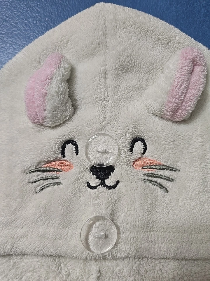 Orejas de Gato Diadema Dorada Brillo + Toalla de Pelo Turbante Giratorio Turbie Niñas Lote Conjunto Foto 2 de 4