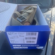 Birkenstock Milano BS Men's Sandals Faded Khaki Leather Buckle US 9 1019336