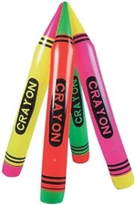 Rhode Island Novelty 44" Neon Crayon Inflate – One 1 Count (Pack of 1), 