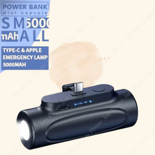 For Android iPhone15 16 17 5000mAh Portable Charger Mini Power Bank Battery Pack