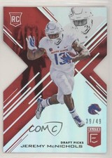 2017 Panini Elite Draft Picks Status Red Die-Cut 39/49 Jeremy McNichols #163 pm6