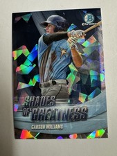 2022 Bowman Chrome Carson Williams 42/150 Shades Of Greatness Atomic Refractor