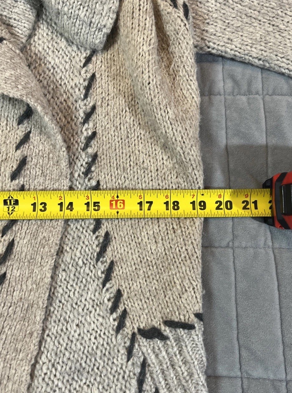 BKE Buckle Women’s Open Wool Patchwork Cardigan S… - image 4